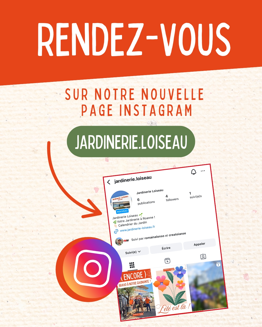 🌿 Suivez-nous sur notre nouvelle page Instagram ! 📸